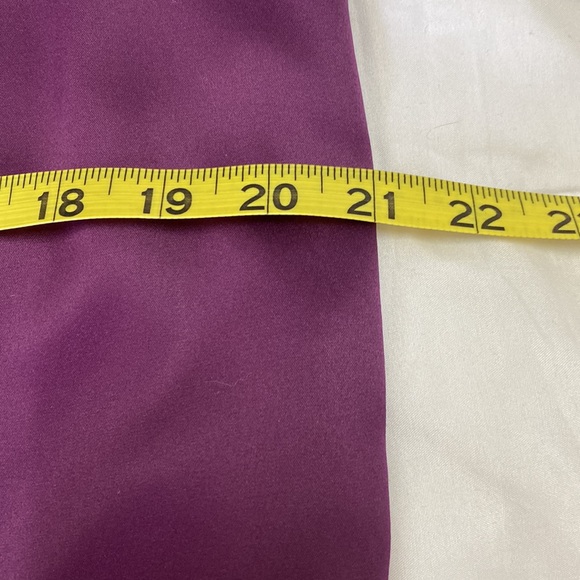 Couture by Twelve Shift Dress M/L Purple Satin Shine Fairy Coquette Retro FLAW - Picture 12 of 13